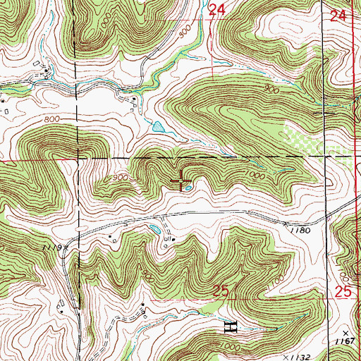 Topographic Map of Baumgartner Group Structure Dam, MN