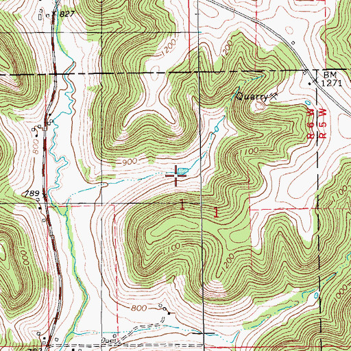Topographic Map of Pollema Structure Dam, MN