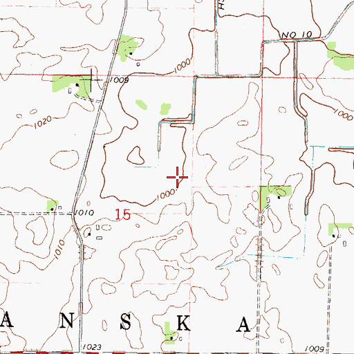 Topographic Map of Shady Lake, MN