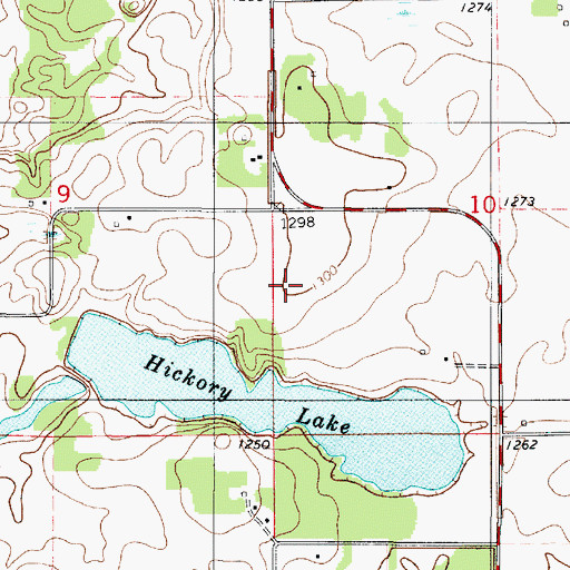 Topographic Map of Johnson Pool Dam, MN
