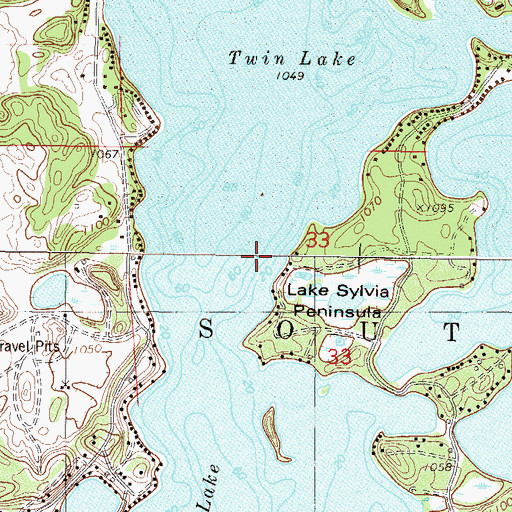Topographic Map of Marie Lake, MN