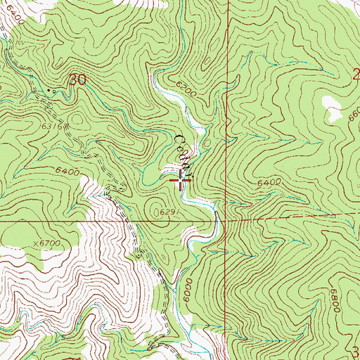 Topographic Map of Dry Creek, CO