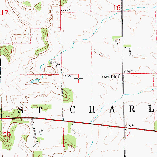 Topographic Map of Pagel-Young Detention Number 1 Dam, MN