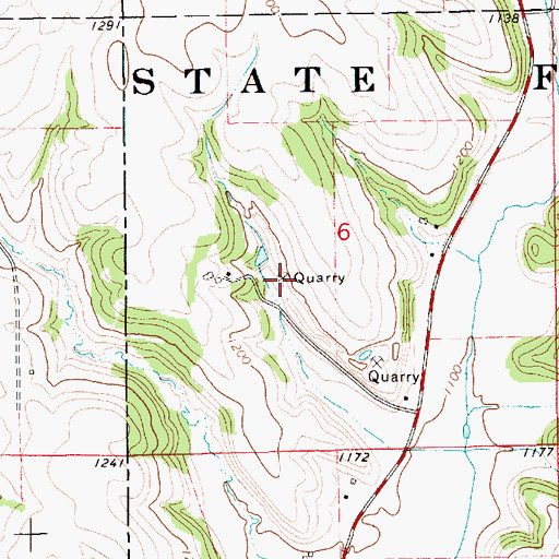 Topographic Map of Frank Hilke Detention Dam, MN