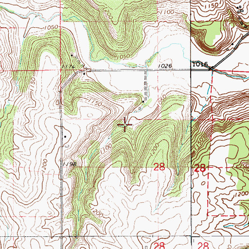 Topographic Map of La Moyne Bruce Detention Dam, MN