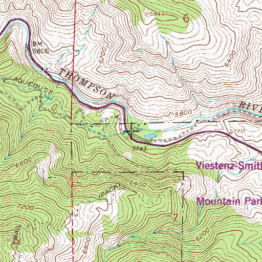 Topographic Map of Loveland Powerplant, CO