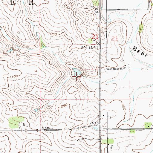 Topographic Map of Structure S-21B Dam, MN