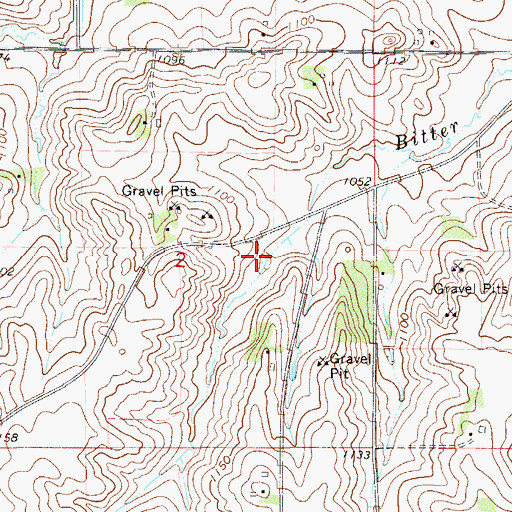 Topographic Map of Erredge Group Detention Dam, MN