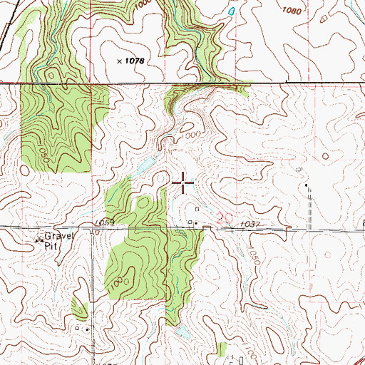 Topographic Map of Cecil Franklin Dam, MN