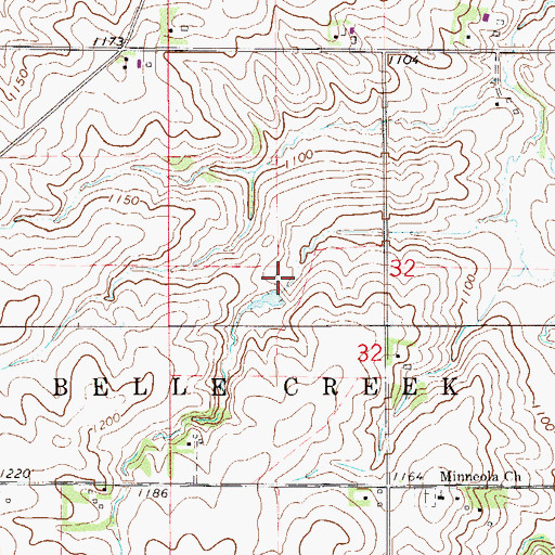 Topographic Map of Charles Vangsness Dam, MN