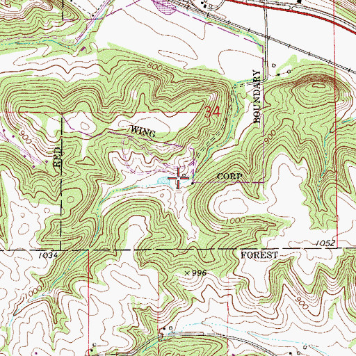 Topographic Map of Henry Henricks Dam, MN