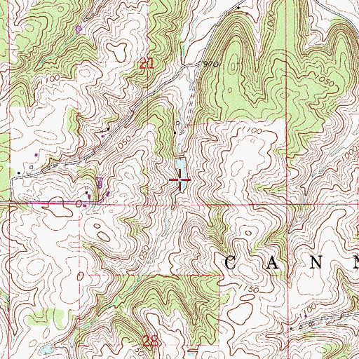 Topographic Map of Swanson, Holm and Hemmah Group Dam, MN