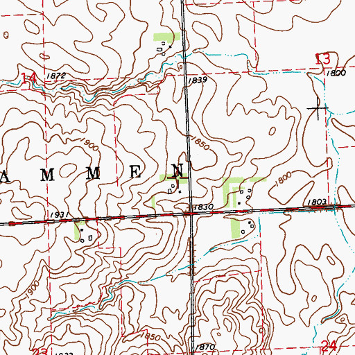 Topographic Map of Minnesota Noname Number 4 Dam, MN