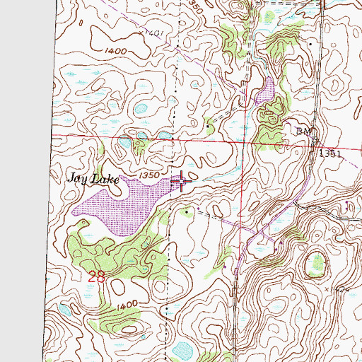 Topographic Map of Koenig and Elton Pond Dam, MN