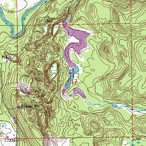 Topographic Map of Wilbur Luoma Pond, MN