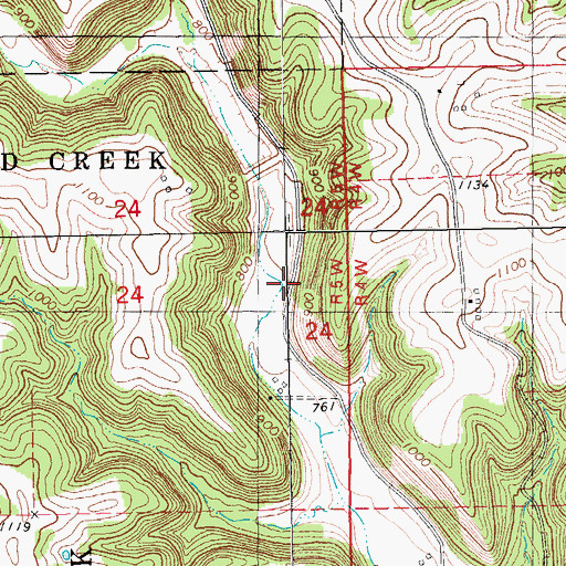 Topographic Map of R-4 Pool, MN
