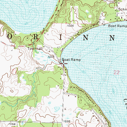 Topographic Map of Cedar Lake Dam, MN