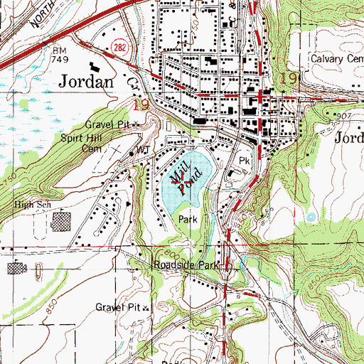 Topographic Map of Sand Creek Reservoir, MN