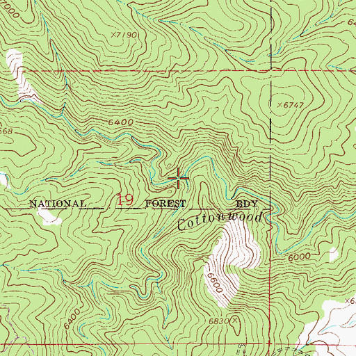 Topographic Map of Saddle Notch Gulch, CO