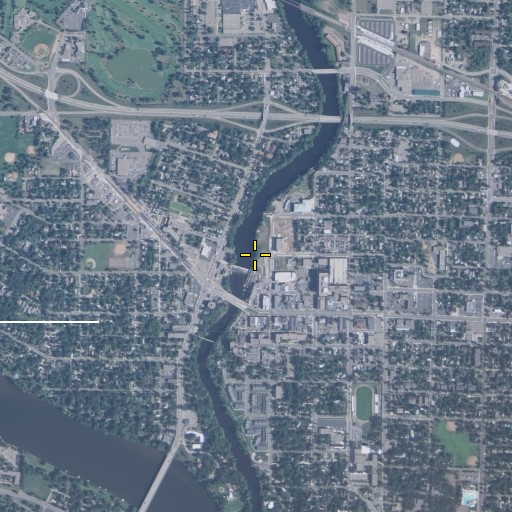 Aerial/Satellite Image of Rum River Dam, MN