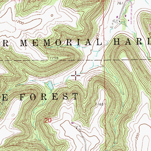 Topographic Map of Boller Pool Dam, MN