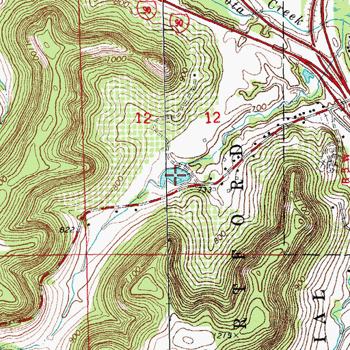 Topographic Map of South Wind Orchard Reservoir, MN