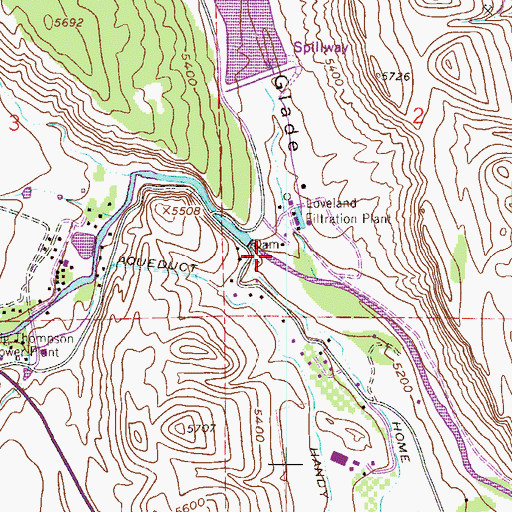 Topographic Map of Sulzer Gulch, CO