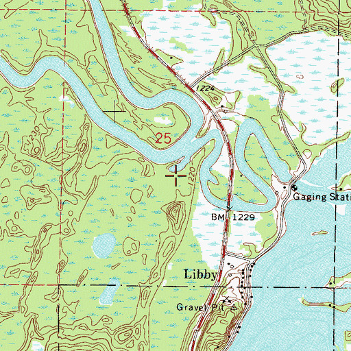 Topographic Map of Sandy Lake Dam and Lock, MN