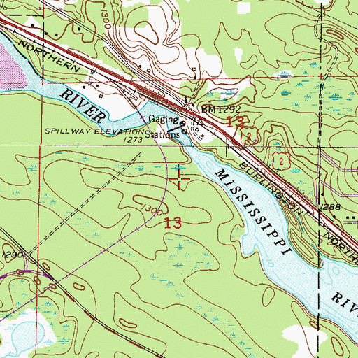 Topographic Map of Pokegama Reservoir, MN