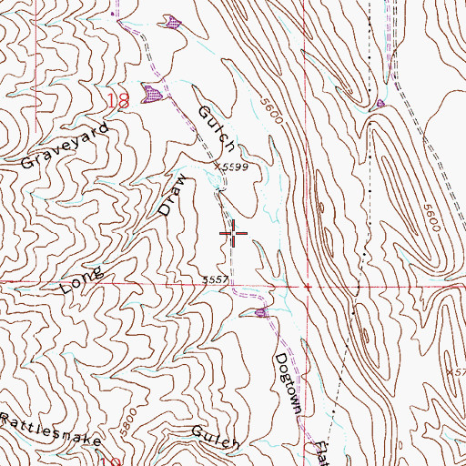 Topographic Map of Long Draw, CO