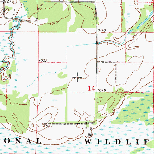 Topographic Map of Fox Pond Dam, MN