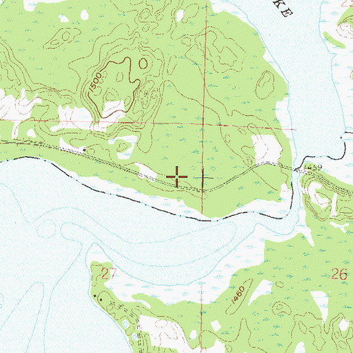 Topographic Map of Rice Lake Dam, MN