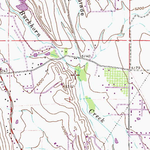 Topographic Map of Indian Creek, CO