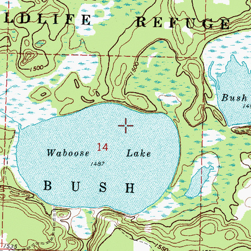 Topographic Map of Dry Lake Dam, MN