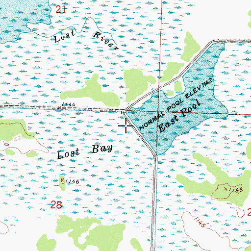 Topographic Map of Lost Bay Pool, MN