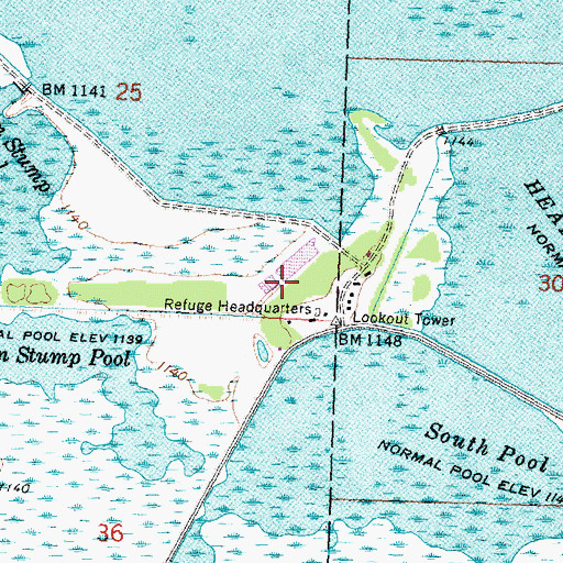 Topographic Map of Pool Fifteen Dam, MN