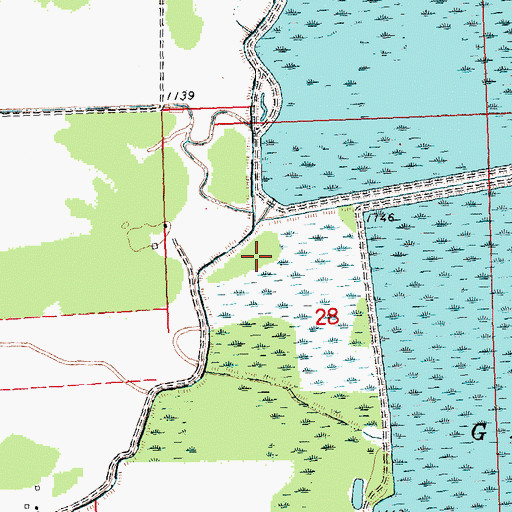 Topographic Map of Pool Ten Dam, MN