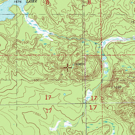 Topographic Map of Gabbro Lake, MN