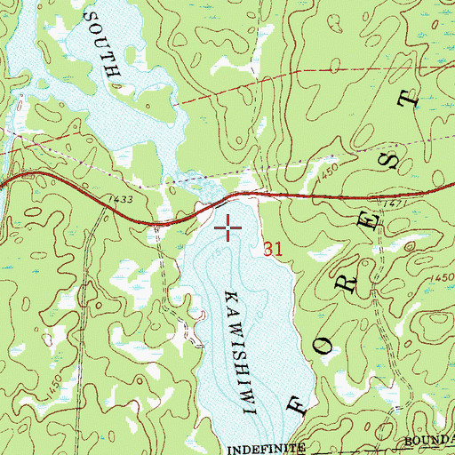 Topographic Map of Birch River, MN