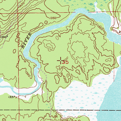 Topographic Map of Swan Lake, MN