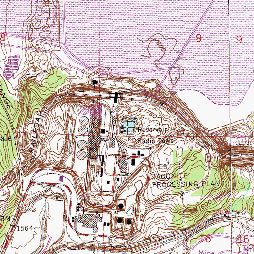 Topographic Map of Erie Basin One, MN