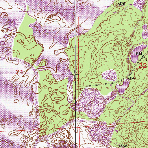 Topographic Map of Minntac Tailings Dike, MN