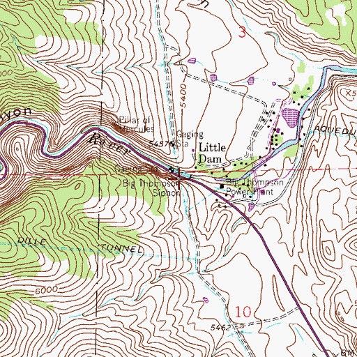 Topographic Map of The Narrows, CO
