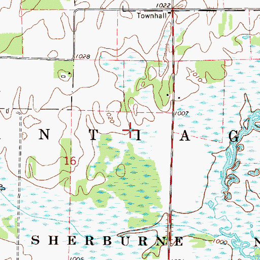 Topographic Map of Pool Number 1, MN