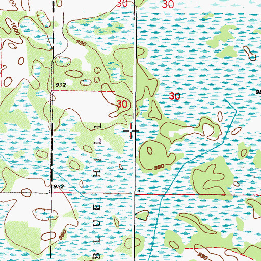 Topographic Map of Sherburne National Wildlife Refuge Dike 6A, MN