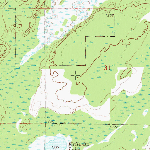 Topographic Map of Little Willow River Wildlife Area Dam, MN