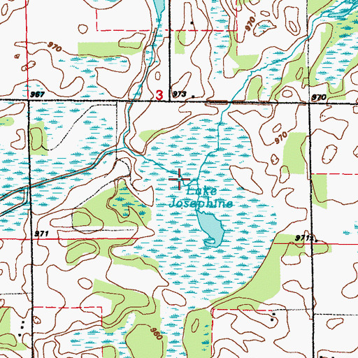 Topographic Map of Sherburne National Wildlife Refuge Pool 19 Dam, MN