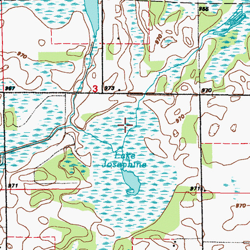 Topographic Map of Pool 20, MN