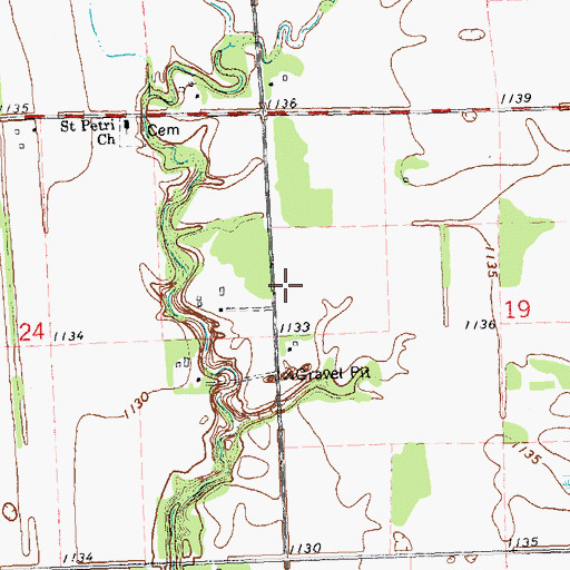 Topographic Map of Mashaug Creek Multiple Purpose Dam Number 3, MN
