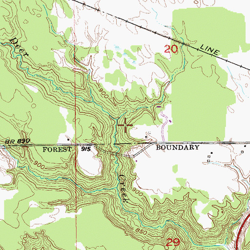 Topographic Map of Walter Hackensmith Fishpond Dam, MN